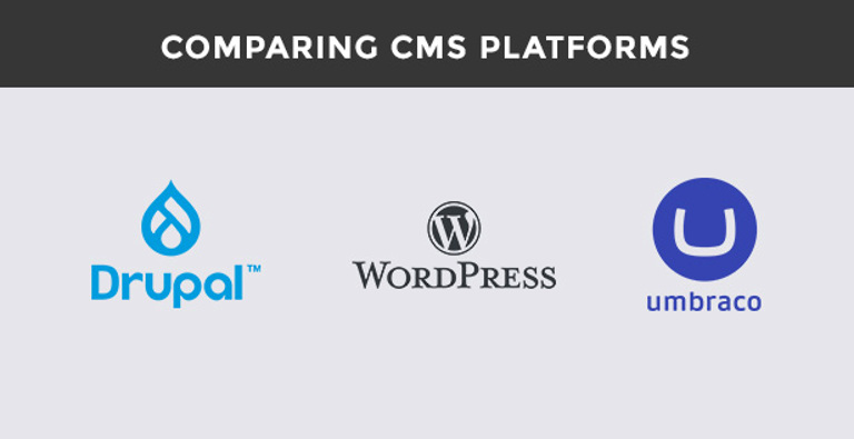 Comparing WordPress, Umbraco and Drupal as CMS platforms